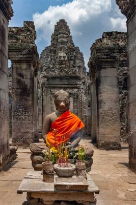  El Buda de Bayon: Intrincada Ornamentación y Expresión Serenísima