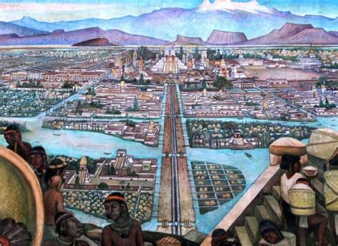 “La Gran Tenochtitlan” ¡Un Panorama Urbano de la Vida Azteca en su Plenitud!